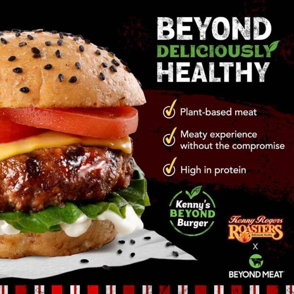 Kenny Rogers Plant-based Burger
