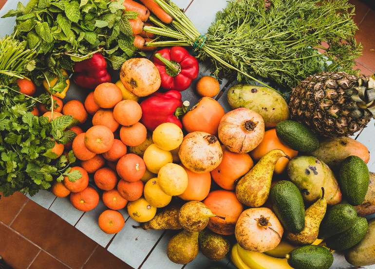 vegetables and fruits