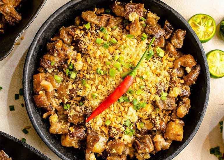 house crispy sisig, manam