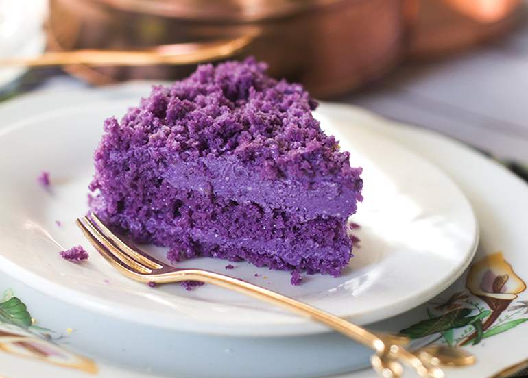 Greenery Kitchen Ube Halaya Cake