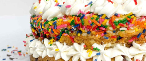 Get a Sugar High from this Two-Tiered Cookie Cake!