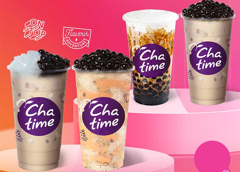 Pearl Milk Tea, Brown Sugar Milk Tea, QQ Milk Tea, Cream Cheese Cookie Milk Tea with Pearl from Chatime