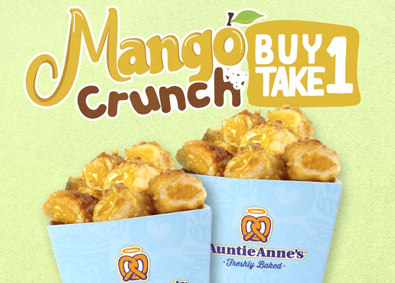 Mango Crunch Buy 1 Get 1 from Auntie Anne's