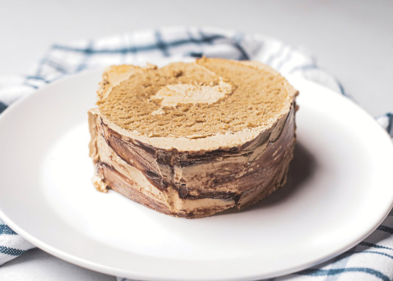 Mocha Buttercreme cake roll