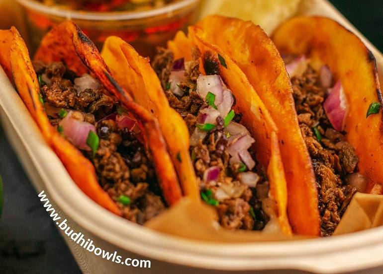 Budhi Bowls Vegan Birria Tacos