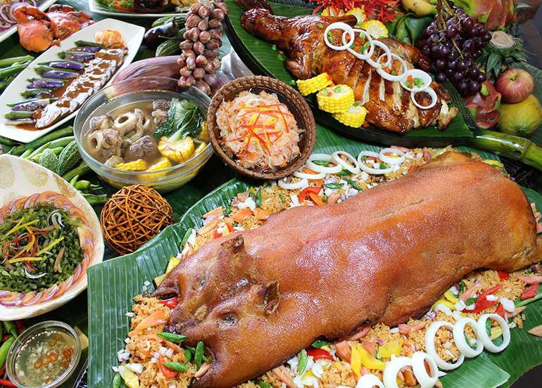 La Fiesta Largest Filipino Buffet Boodle Fight