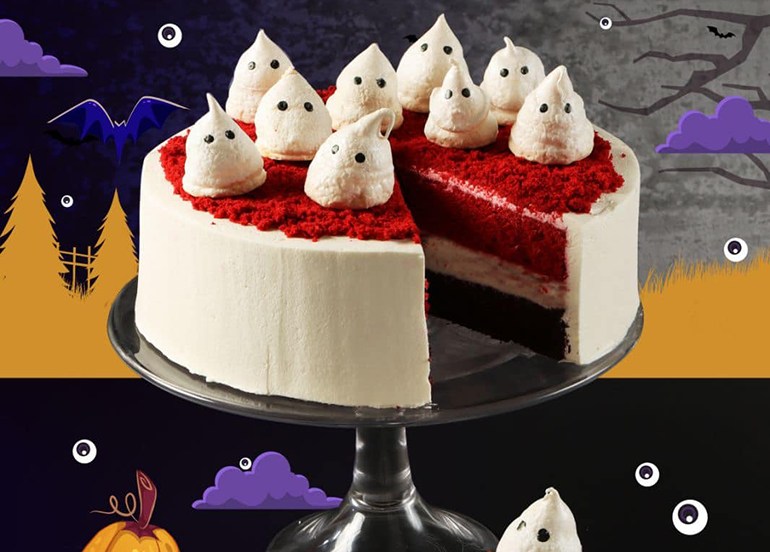Paper Moon Cafe Spooky Red Velvet Cake