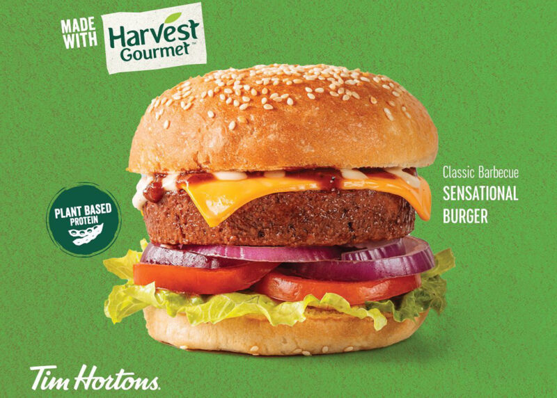 Tim Hortons Plant-Based Burger