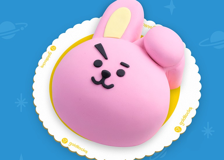 COOKY BT21 UNIVERSTAR GOLDILOCKS CAKE