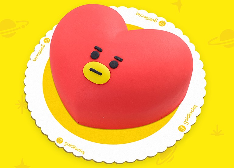 TATA BTS GOLDILOCKS CAKE BT21 UNIVERSTAR