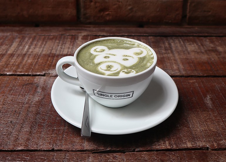 single origin matcha latte