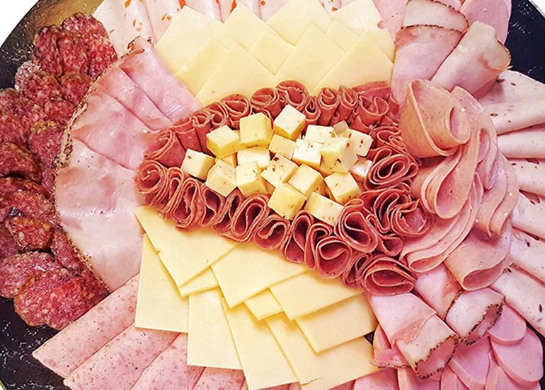 santi's delicatessen cold cuts charcuterie board