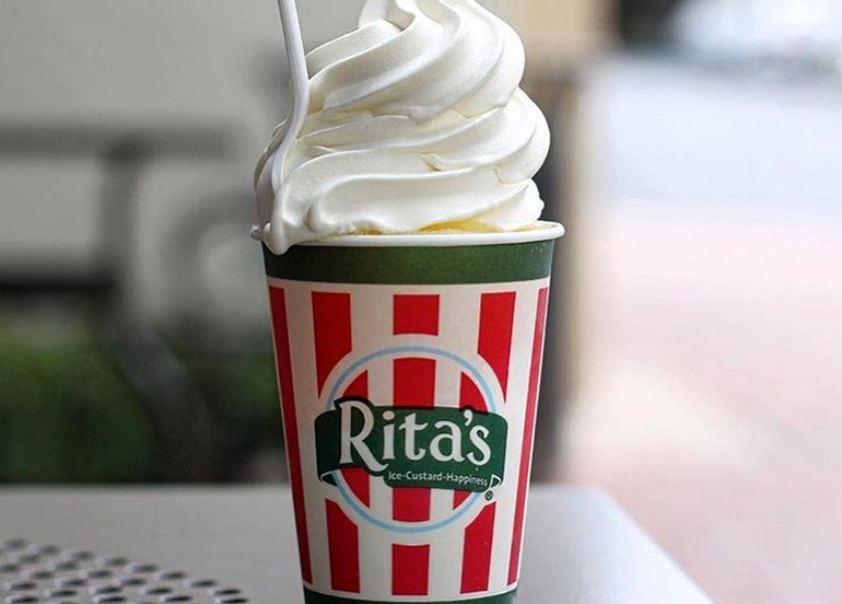 Ritas italian ice frozen custart