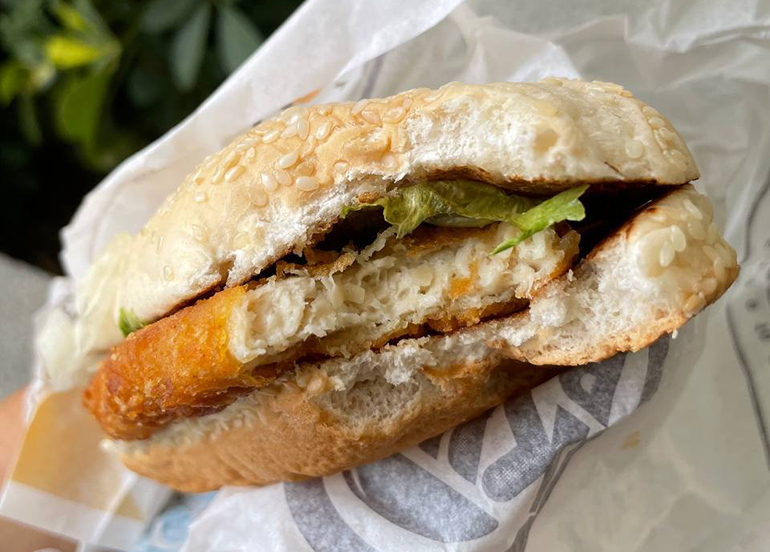 burger king plant-based x-tra long chicken