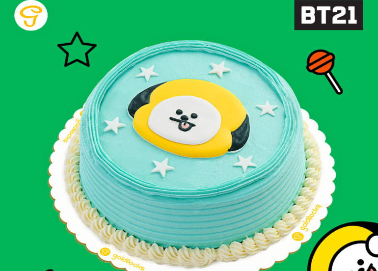 BT21 goldilocks greeting cake