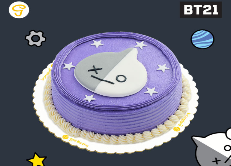 BT21 goldilocks greeting cake