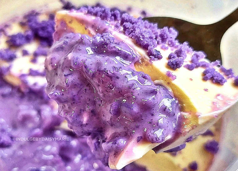 Indulge by Daisy Marie ube champorado