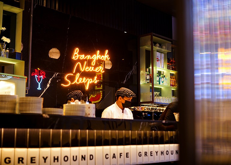 greyhound cafe interior