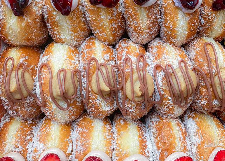 Reese's Peanut Butter Brioche Doughnuts from twenty four bakeshop