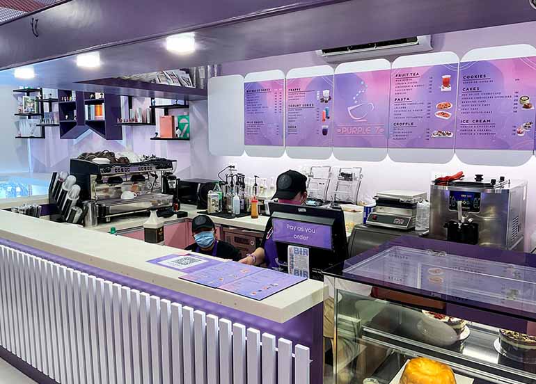 Purple 7 Cafe Interiors