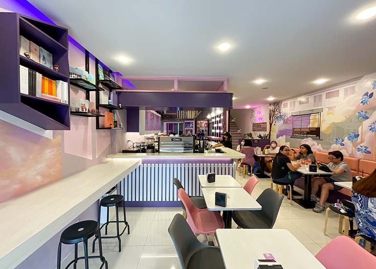 Purple 7 Cafe Interiors