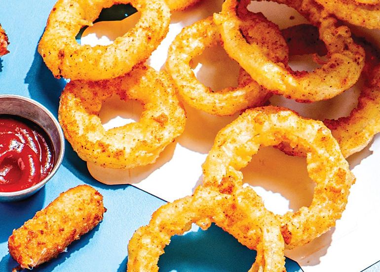 8cuts burger onion rings