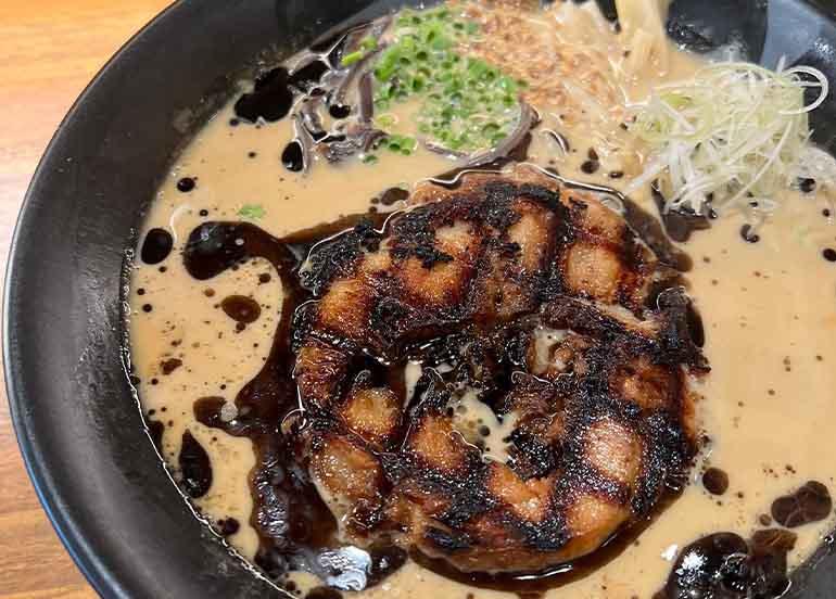 Ramen from Mendokoro Ramenba moa square 