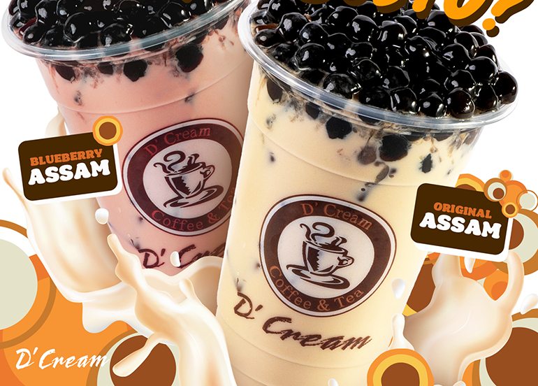 d'cream coffee and tea assam milk tea