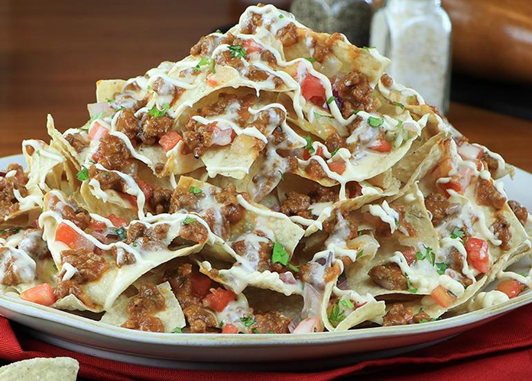 TGIFridays chili ball park nachos