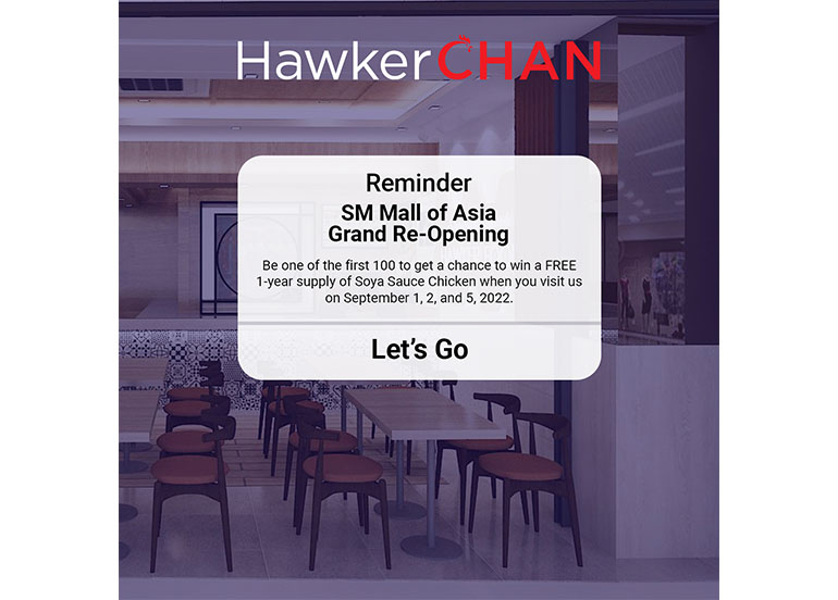 Promo Hawker Chan