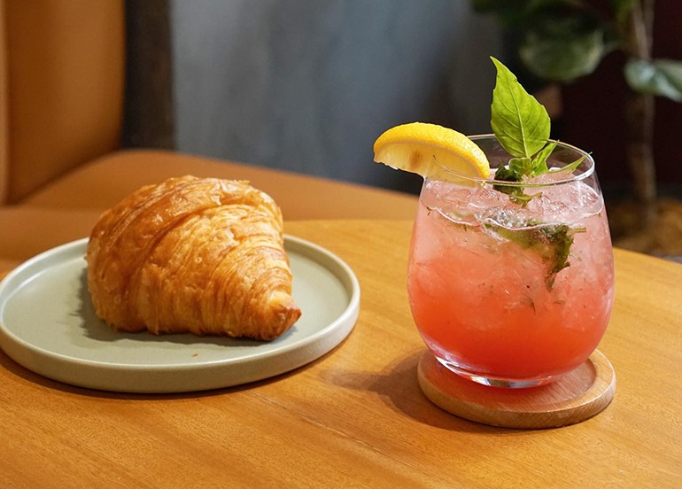 latitude bean bar croissant cocktails