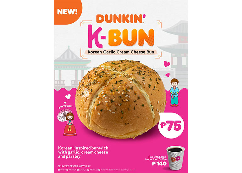 Korean Garlic Cream Cheese Dunkin' Donuts