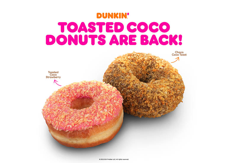 Toasted Coconuts Dunkin' Donuts