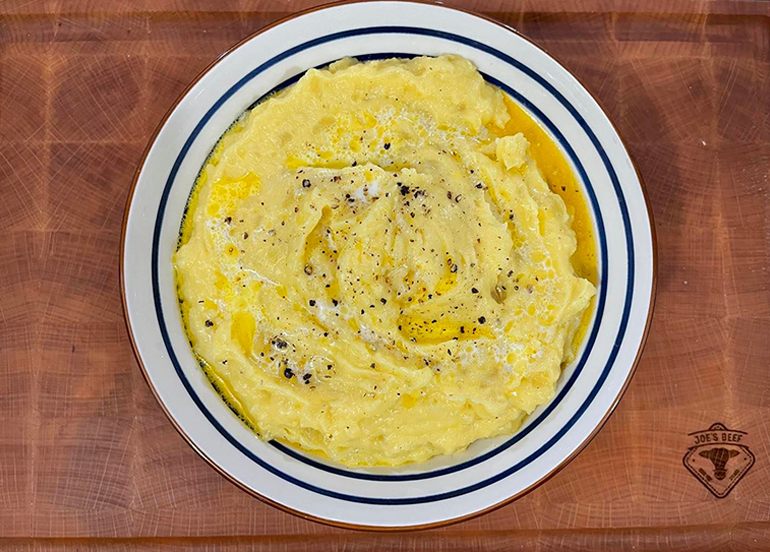 Chunky White Truffle Mashed Potato joes beef