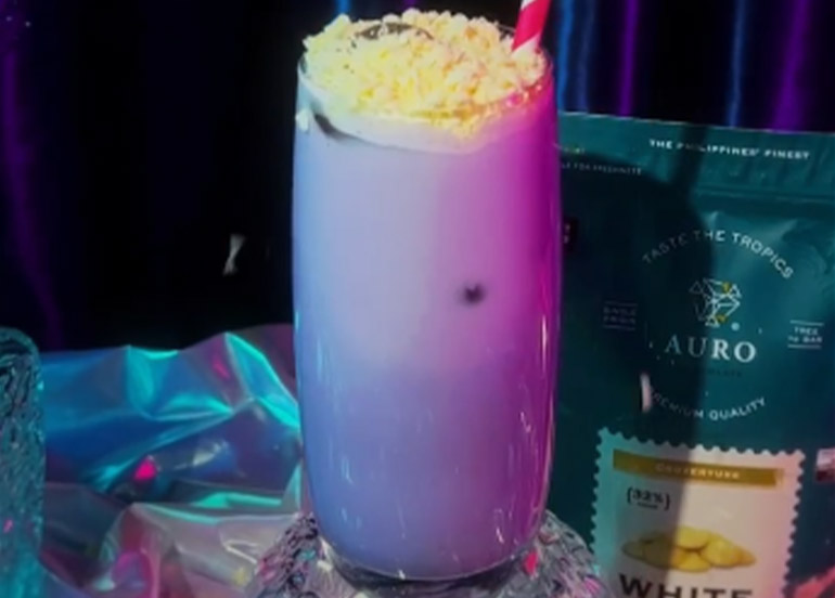 Ube Chocolate Drink Auro Chocolate