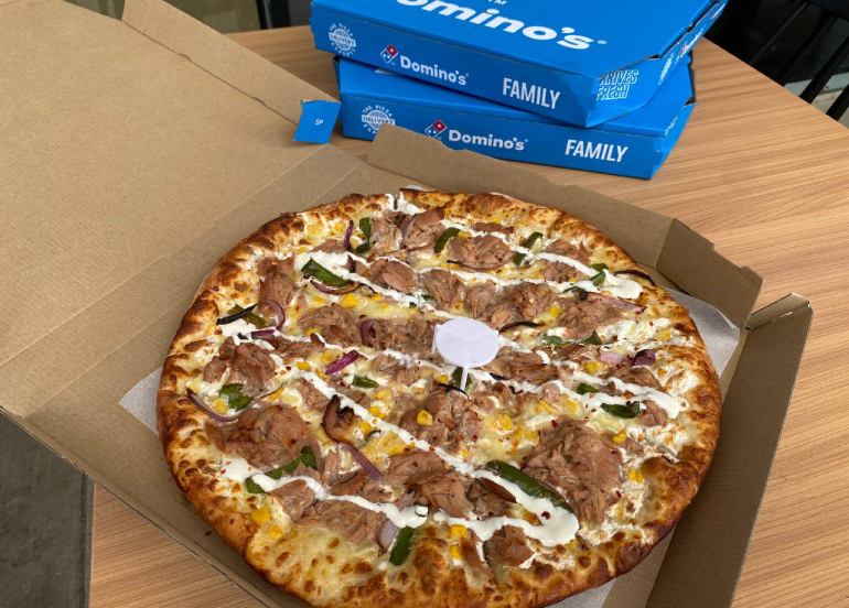 domino's lenten menu tuna delight