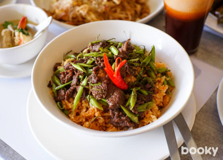 just thai menu spicy beef fried rice
