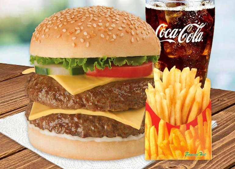 tropical hut burger