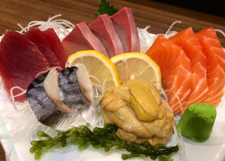 tomo japanese dining salmon tuna sashimi uni