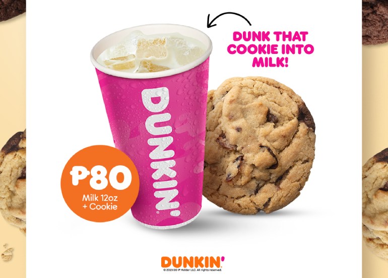 dunkin' cookies milk and cookies