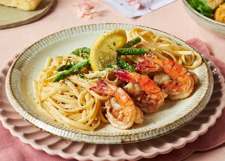 cafe mary grace spicy lemon scampi pasta