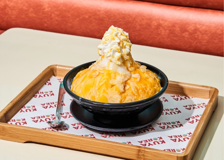 kuya korea mango and cream bingsu