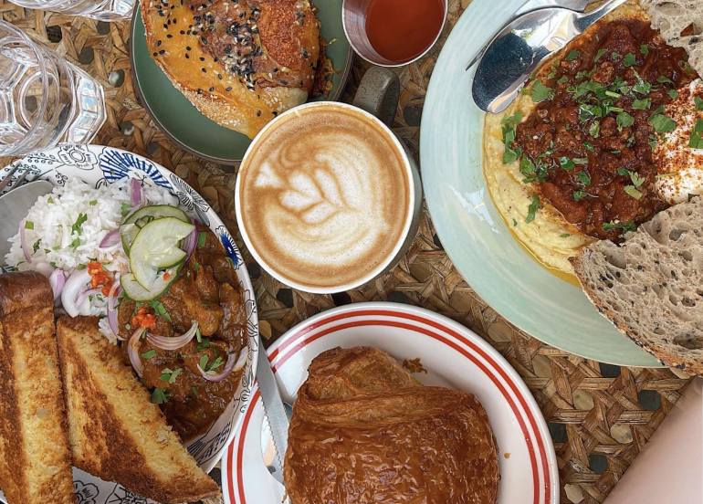 masa bakehouse by barefoot la union croissant coffee toast butter chicken hummus