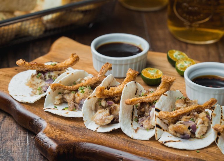 tipsy pig sisig tacos