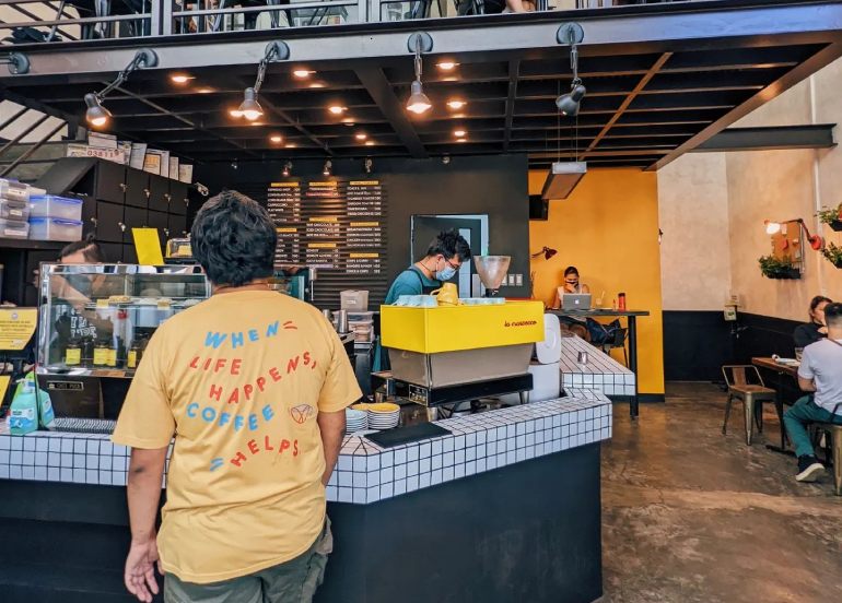 exchange alley coffee house interior