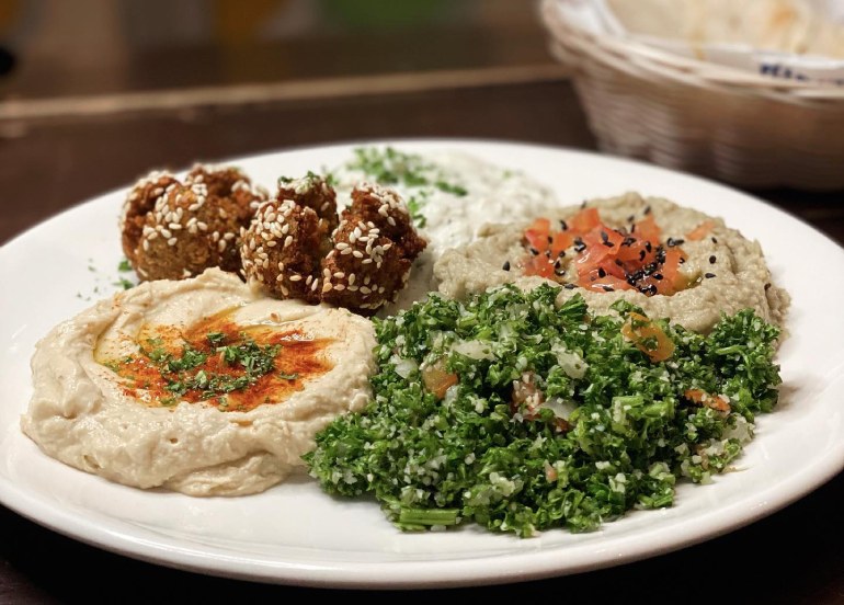 cafe mediterranean falafel gyro plate